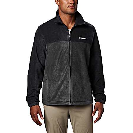 Men's Steens Mountain Black Grill Full Zip Jacket