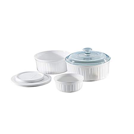 French White 6 pc Bakeware Set