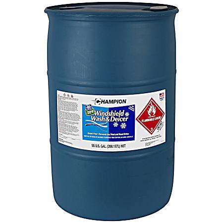 -20°F Windshield Wash & Deicer - 55 Gal. Drum