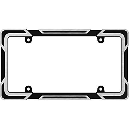 Machined Black License Plate Frame