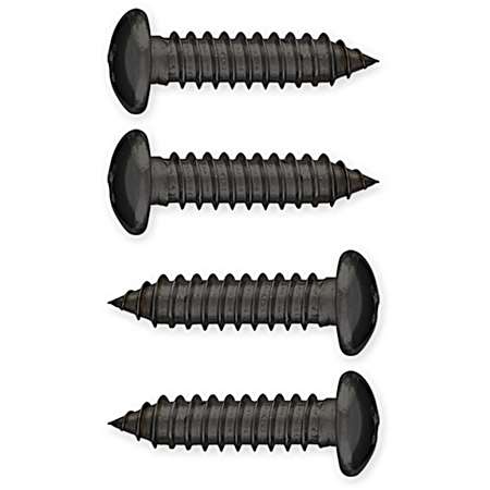 Black Stainless Steel Fasteners - 4 Pk