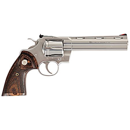 Python 357 Magnum DA 6 in. Barrel Stainless Walnut Revolver