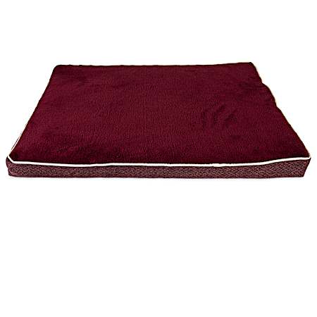 36 x 27 Orthopedic Plush/Jacquard Dog Bed