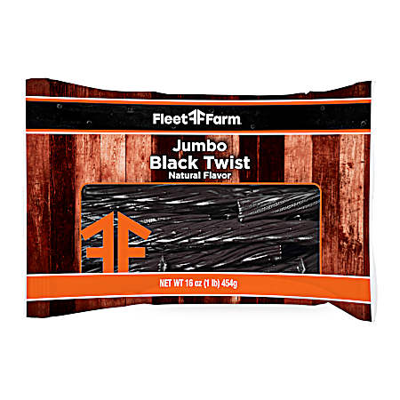 16 oz Jumbo Black Twist