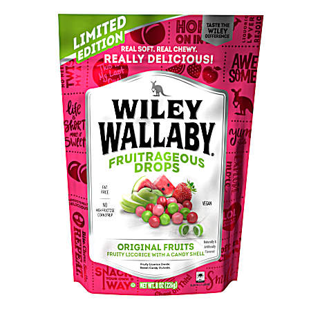 8 oz Fruitrageous Licorice Drops