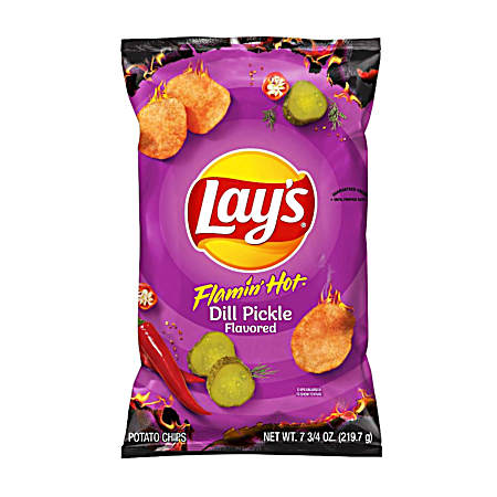 Flamin Hot Dill Pickle Flavored Potato Chips