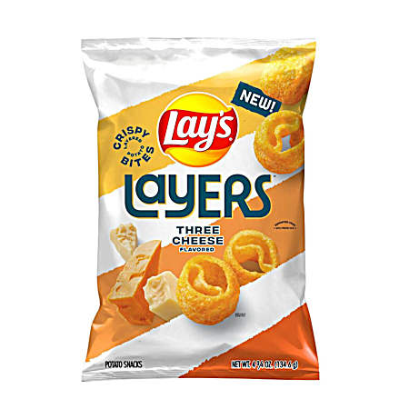 Layers Three Cheese Flavored Potato Snacks