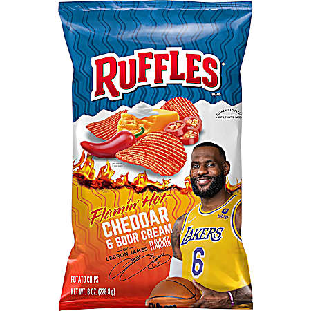 8 oz Flamin' Hot Cheddar & Sour Cream Potato Chips
