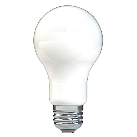 9W LED A19 Soft White Frosted Glass Indoor Light Bulbs - 3 Pk