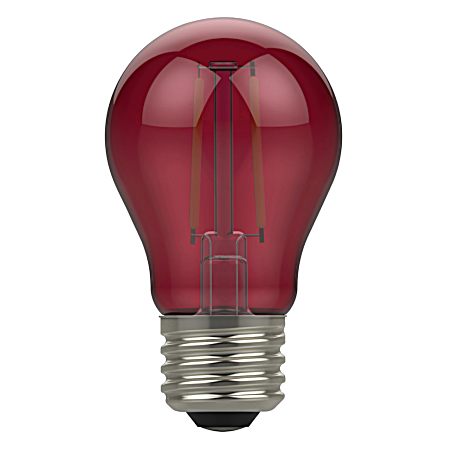 3W LED A15 Red Clear Party Light Bulb - 1 Pk
