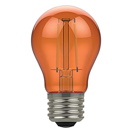 3W LED A15 Orange Clear Party Light Bulb - 1 Pk