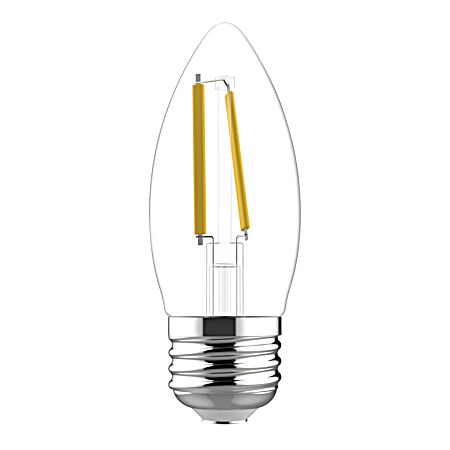5W LED BM Soft White Clear Blunt Tip Medium Base Decorative Bulbs - 2 Pk