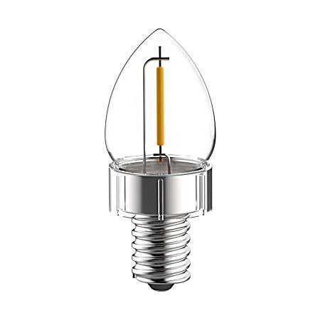 0.5W LED C7 Night Light Replacement Clear Bulbs - 2 Pk