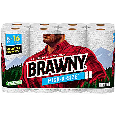 Pick-A-Size 8 Double Roll White Paper Towel