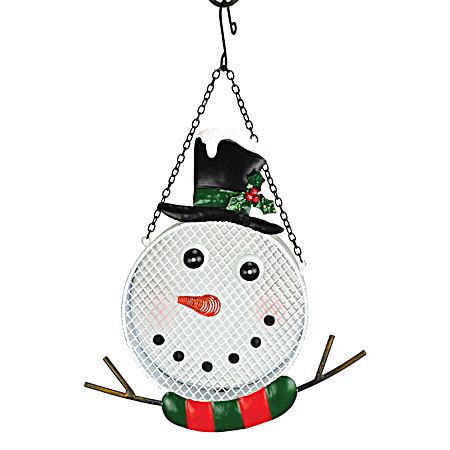 Snowman Mesh Bird Feeder