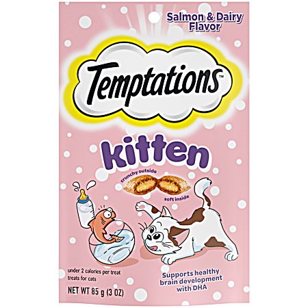 Kitten Salmon & Dairy Flavor Cat Treats 3 oz