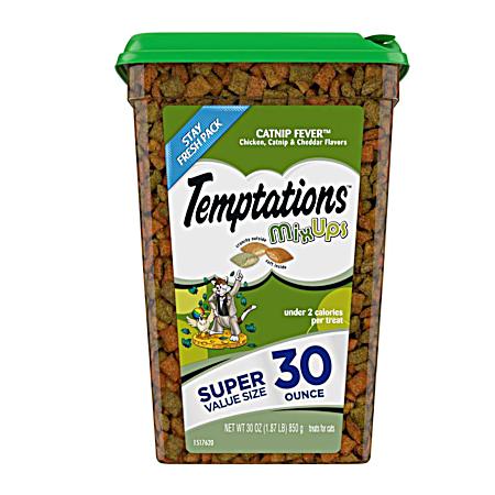 30 oz MixUps Catnip Fever Flavor Crunchy & Soft Treats for Cats