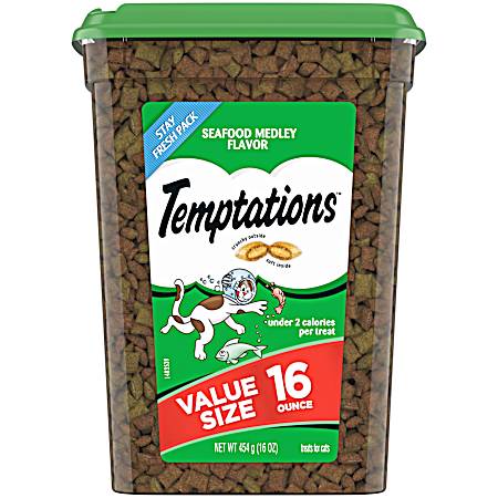 Seafood Medley Flavor Cat Treats 16 oz