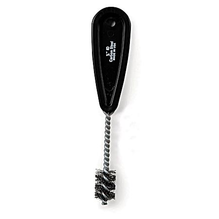 1/2 in Pipe Fitting Brush w/ Carbon Steel Bristles & Plastic Handle