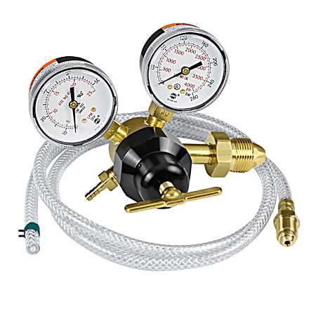 Flowgauge Regulator 10-50 SCFH Kit, Argon/Mix w/ 5 ft Hose