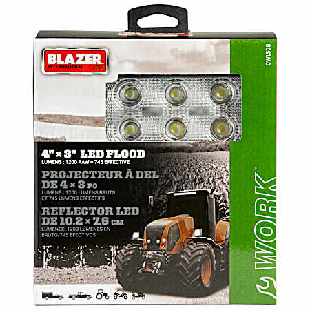 4.5 in x 2.5 in Rectangular LED Utility Flood Light - CWL508