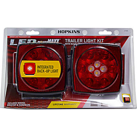 LED Submersible Trailer Light Kit w/ Integrated Back-Up Lights