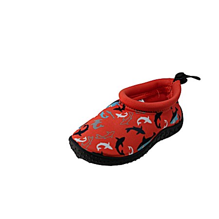 Toddlers' Orange Slip-On Shark Aquasocks