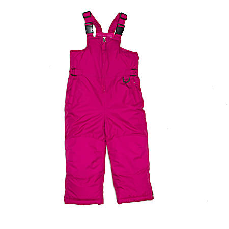 Little Kids' Pink Pull-On Snow Bibs