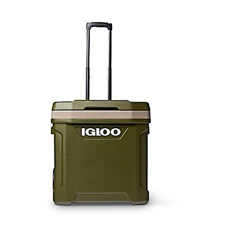 Green Sandstone Sportsman Latitude 60 Qt Roller Cooler