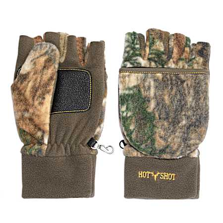 Ladies' Camo Midweight Bulls-Eye Pop-Top Gloves