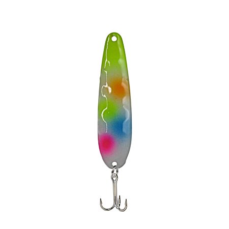 Chartreuse Wonderbread JT Custom Walleye Spoon