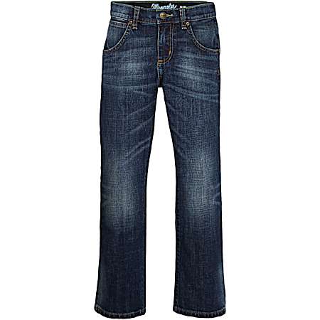 Boys' Retro Bozeman Indigo Slim Fit Straight Leg Stretch Jeans