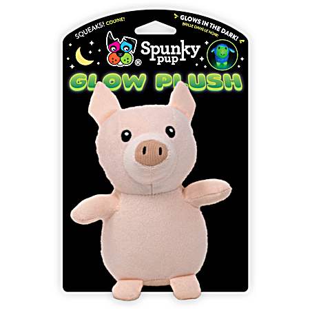 Large Glow Plush Pig Dog Toy