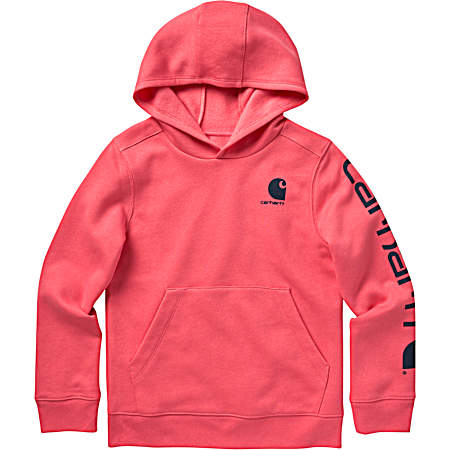 Little Girls' Pink Lemonade Logo Graphic Fleece Hoodie