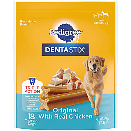 Dentastix Large Original Chicken Flavor Oral Care Dog Treats