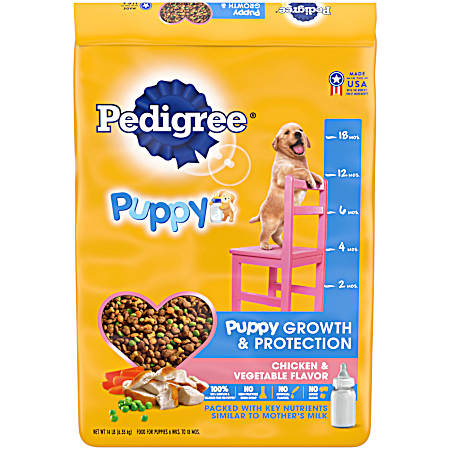 14 lbs Puppy Growth & Protection Chicken & Vegetable Flavor Dry Food