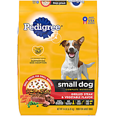 Small Dog Grilled Steak & Vegetable Flavor Dry Dog Food