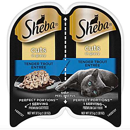 2.64 oz Perfect Portions Trout Wet Cat Food