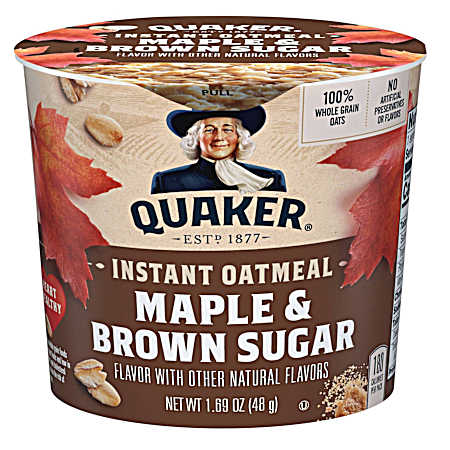 1.69 oz Maple & Brown Sugar Instant Oatmeal Cup