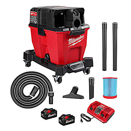 M18 FUEL 9 gal Dual-Battery Wet/Dry Cordless Vacuum Kit