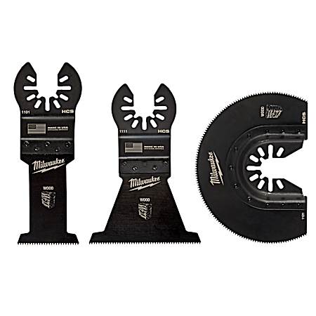 OPEN-LOK™ Wood Cutting Multi-Tool Blade Variety Pack - 3 Pc