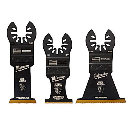 OPEN-LOK™ Multi-Material Cutting Multi-Tool Blade Variety Pack - 3 Pc