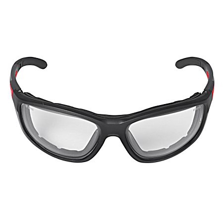 Clear Performance Safety Glasses w/ Gasket - Fog-Free Lenses