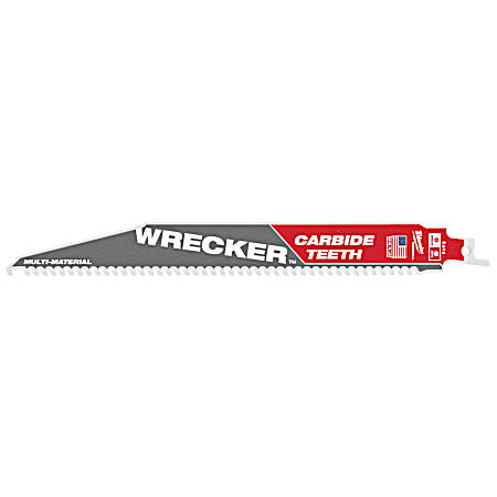 Milwaukee 48-00-5242 9-Inch 6-TPI THE WRECKER with Carbide Teeth SAWZALL Reciprocating Saw Blade, 1-Pack