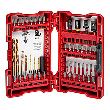 Milwaukee Shockwave 50-Piece Impact Drill & Drive Set 48-32-4013