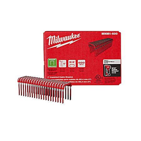 1 in Insulated Cable Staples - 600 Pk