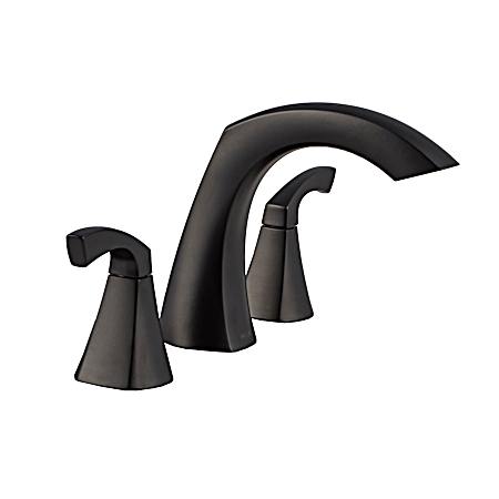 Lindor Matte Black Two-Handle High Arc Bathroom Faucet