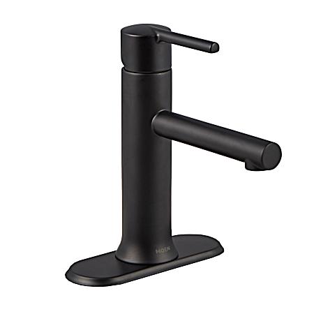 Arlys Matte Black One-Handle Low Arc Low Profile Bathroom Faucet