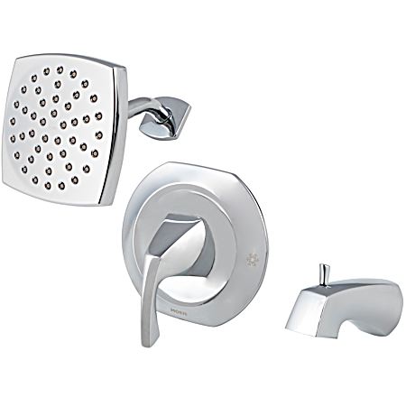 Lindor Chrome Posi-Temp Tub/Shower Single Handle Set