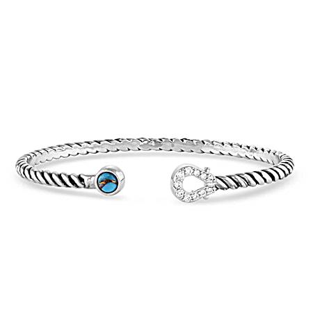 Infinite Luck Turquoise Cuff Bracelet